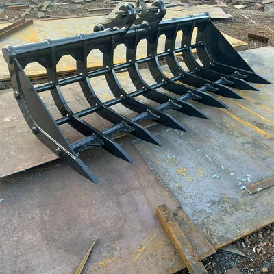 Root Rack Mini Excavator Excavator Rail Attachment Of Curved Root Rake For Excavator Digger For ...
